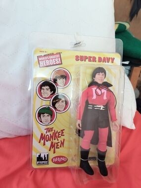 Super Davy The Monkeemen 8 Inch Figure Pink and Black